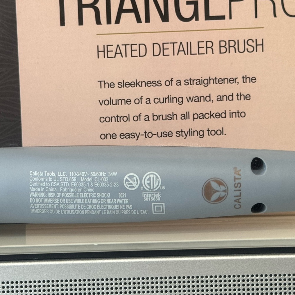 Calista TrianglPro Heated Detailer Brush (River Blue) - Picture 8 of 8